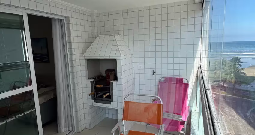 Lindo apartamento 2 dormitórios vista mar com sacada gourmet na Vila Caiçara, Praia Grande -SP.