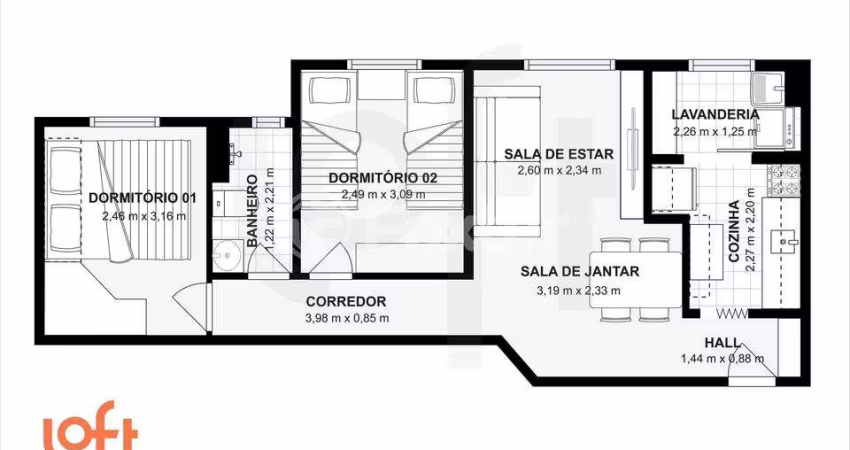 Apartamento com 2 quartos à venda na Rua Alencar Araripe, 1145, Sacomã, São Paulo