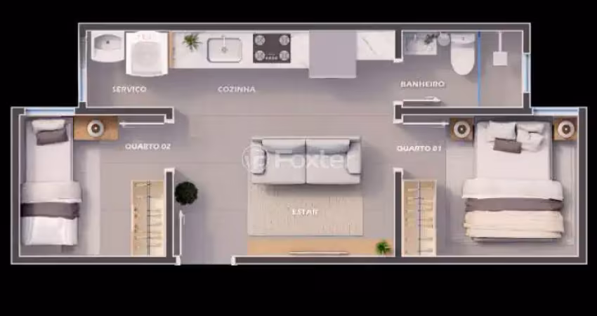 Apartamento com 2 quartos à venda na Rua Tiúba, 391, Vila Carrão, São Paulo