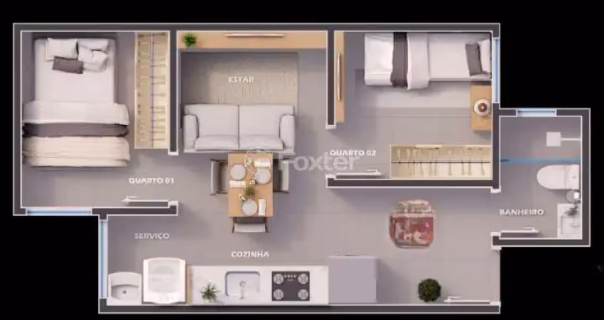 Apartamento com 2 quartos à venda na Rua Tiúba, 391, Vila Carrão, São Paulo