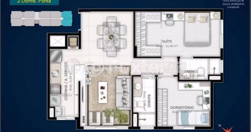 Apartamento com 2 quartos à venda na Rua Coronel Aparício Borges, 1123, Glória, Porto Alegre