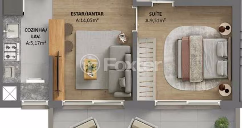 Apartamento com 1 quarto à venda na Rua Castro Alves, 1055, Rio Branco, Porto Alegre