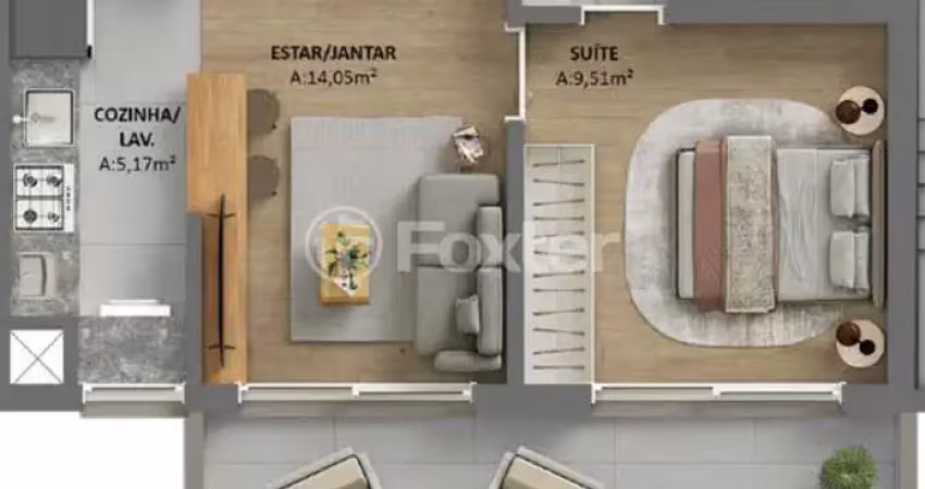 Apartamento com 1 quarto à venda na Rua Castro Alves, 1055, Rio Branco, Porto Alegre
