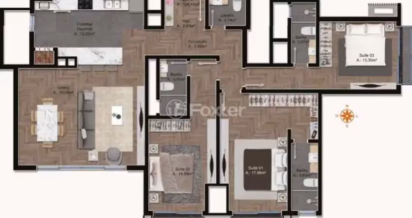 Cobertura com 3 quartos à venda na Rua Emílio Leobet, 113, Dutra, Gramado