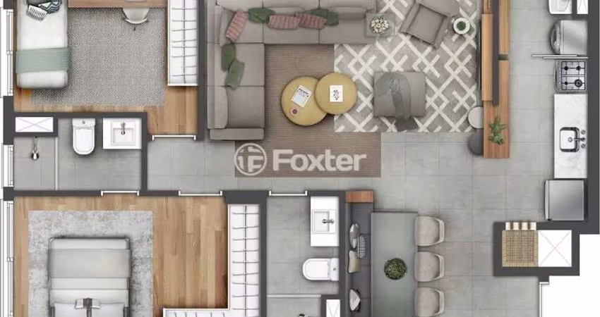 Apartamento com 3 quartos à venda na Rua Jayr Amaury Koebe, 44, Jardim do Salso, Porto Alegre