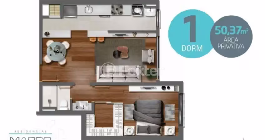 Apartamento com 1 quarto à venda na Rua Dom Diogo de Souza, 580, Cristo Redentor, Porto Alegre