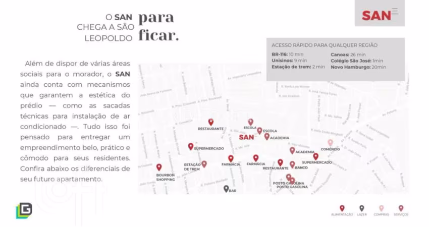 Apartamento com 1 quarto à venda na Rua São José, 215, São José, São Leopoldo