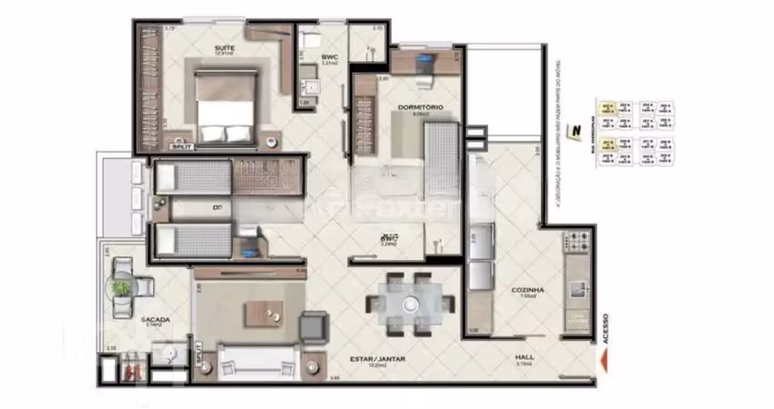 Apartamento com 3 quartos à venda na Avenida Farroupilha, 350, Campinas, São José