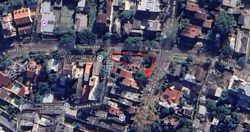 Terreno à venda na Rua Conde da Figueira, 566, Vila Jardim, Porto Alegre