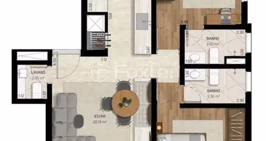 Apartamento com 2 quartos à venda na Rua Câncio Gomes, 777, Moinhos de Vento, Porto Alegre
