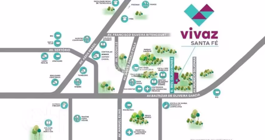 Apartamento com 2 quartos à venda na Rua Reverendo Olavo Nunes, 280, Parque Santa Fé, Porto Alegre