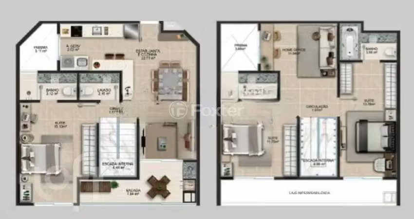 Apartamento com 3 quartos à venda na Rua da Fonte, 177, Coqueiros, Florianópolis