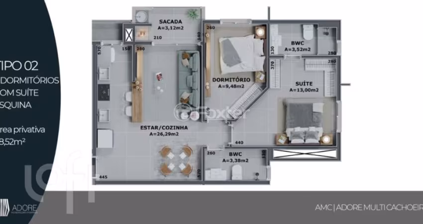 Apartamento com 2 quartos à venda na Rua Leonel Pereira, 715, Cachoeira do Bom Jesus, Florianópolis