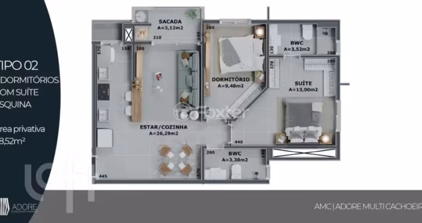 Apartamento com 2 quartos à venda na Rua Leonel Pereira, 715, Cachoeira do Bom Jesus, Florianópolis