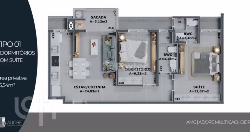 Apartamento com 2 quartos à venda na Rua Leonel Pereira, 715, Cachoeira do Bom Jesus, Florianópolis
