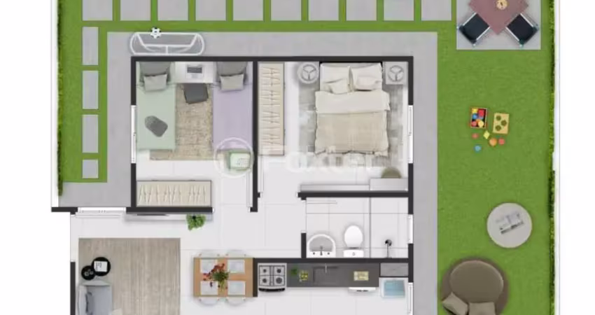 Apartamento com 2 quartos à venda na Rua Sergio Stimamilio, 155, Hípica, Porto Alegre