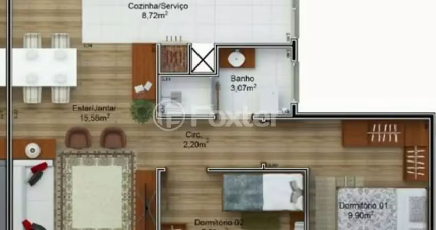 Apartamento com 2 quartos à venda na Avenida Presidente Vargas, 3080, São Sebastião, Esteio