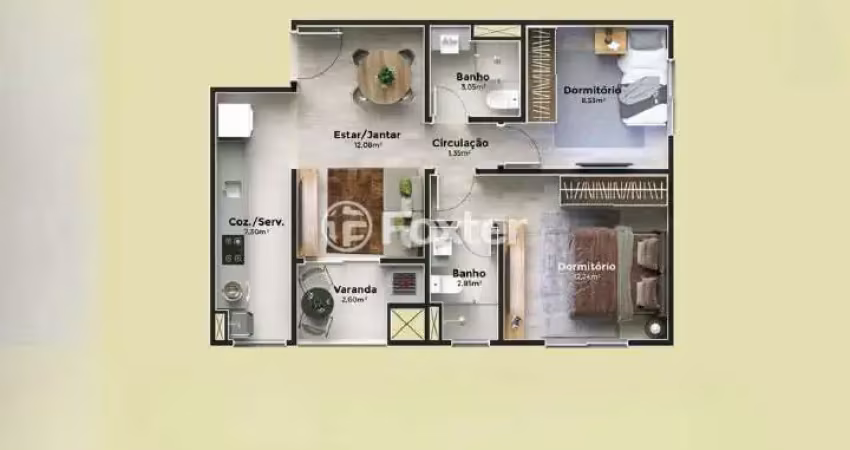 Apartamento com 2 quartos à venda na Rua Doutor Campos Velho, 1850, Cristal, Porto Alegre