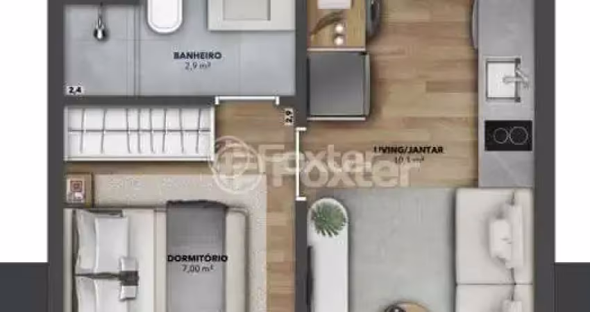 Kitnet / Stúdio à venda na Rua Vinte e Quatro de Outubro, 1290, Auxiliadora, Porto Alegre