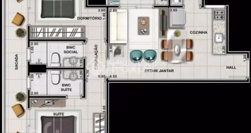Apartamento com 2 quartos à venda na Avenida Prefeito Waldemar Vieira, 635, Saco dos Limões, Florianópolis