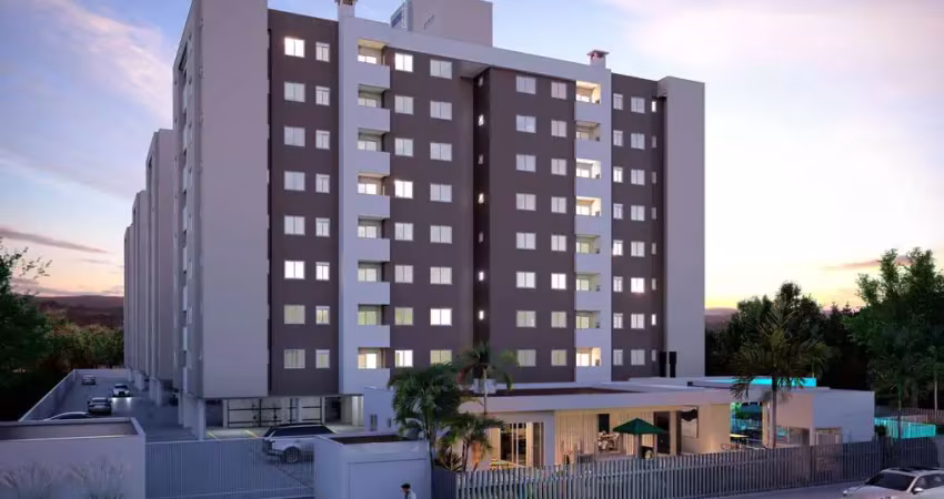Apartamento de 2 quartos sendo 1 suíte, sacada com churrasqueira, rio caveiras - biguaçu/sc