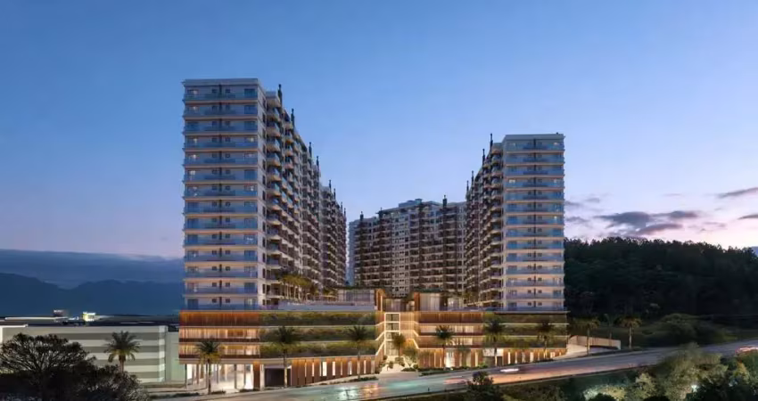 Apartamento de 01 e 02 dormitórios com 01 ou 02 suítes e lavabo em são josé/sc