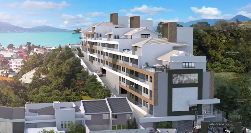 Apartamento com 2 dormitórios sendo 1 suíte, lazer completo - Coqueiros - Florianópolis/SC