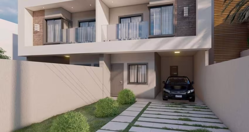 Sobrado com 3 quartos  à venda, 89.00 m2 por R$445000.00  - Cara Cara - Ponta Grossa/PR