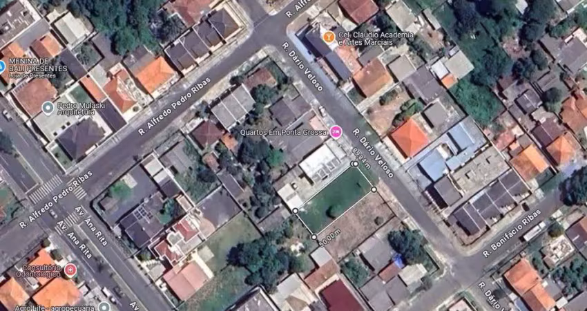 Terreno à venda, 462.00 m2 por r$180000.00  - uvaranas - ponta grossa/pr