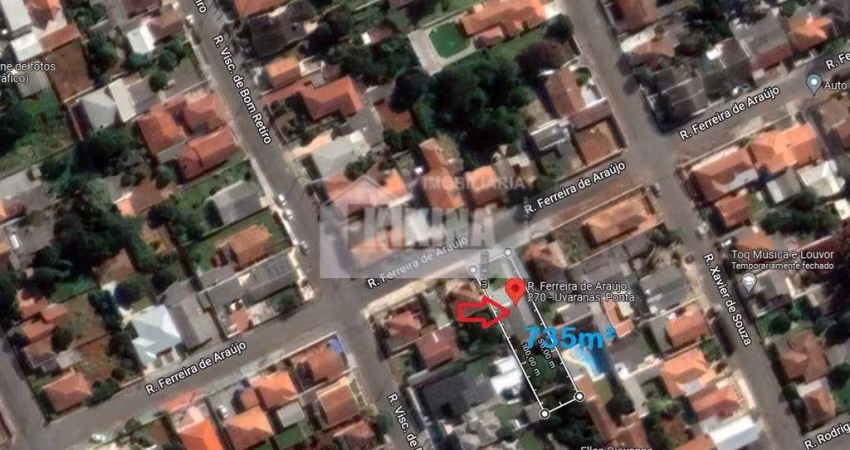 Terreno com 2 quartos  à venda, 735.00 m2 por R$400000.00  - Uvaranas - Ponta Grossa/PR