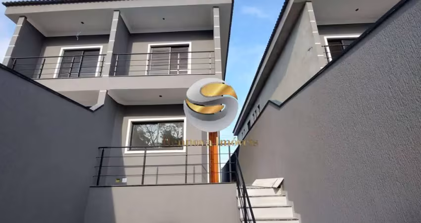 Sobrado 129m², 3 suítes, gourmet, quintal grande, 4 vagas, 0km.