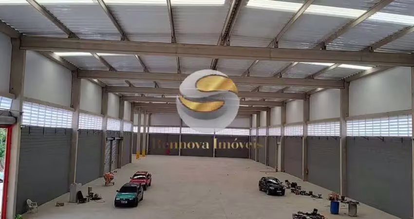 Galpão novo, 3116m² ac., terreno 4.000m², 4 docas, zona indl. em cotia