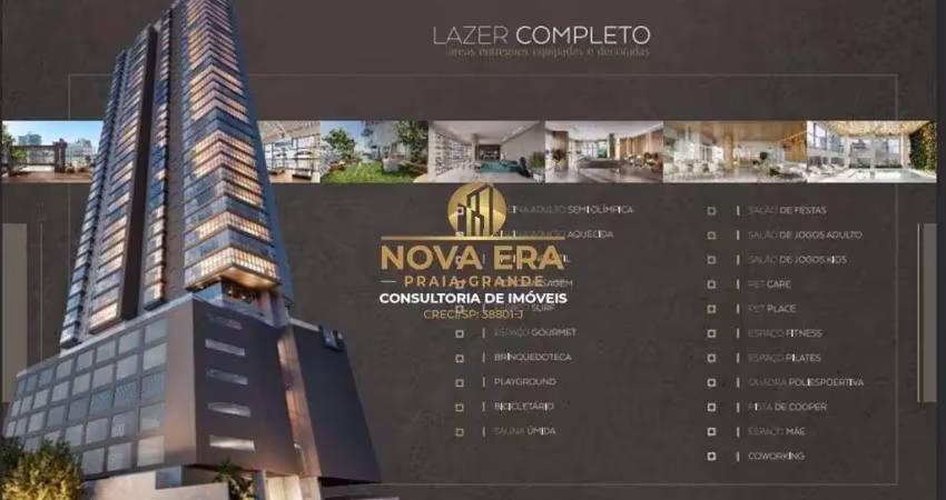 Frente mar - alto padrão,  2 suites 2 vagas, lazer completo.entrada de r$482mil