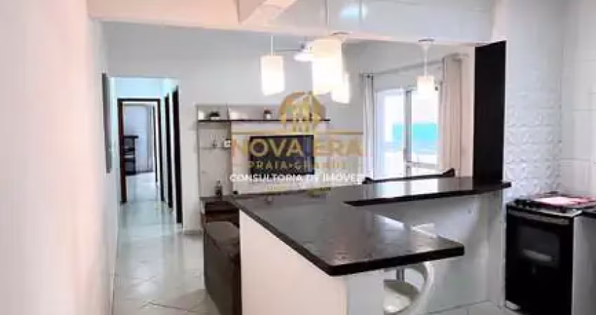 Frente mar, mobiliado, 2 dorm, 1 suíte, 1 vaga, r$ 500 mil, ac banco