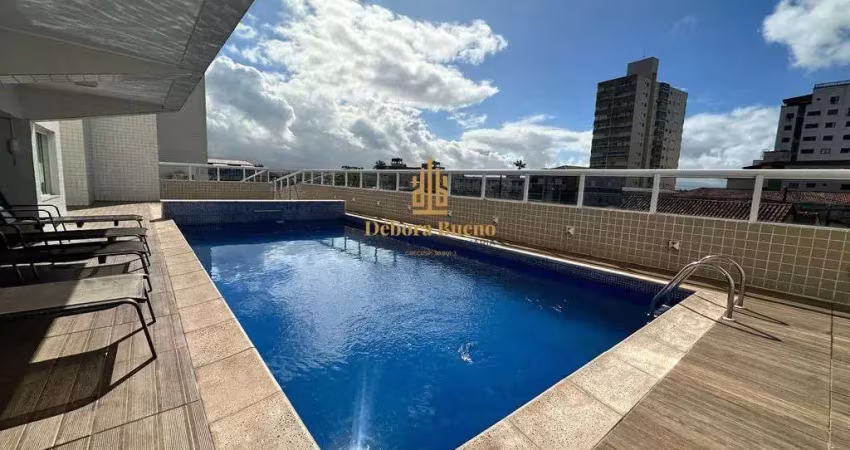 Vista mar, 2 dormts maravilhoso, andar alto, varanda gourmet, lazer, só 445 mil