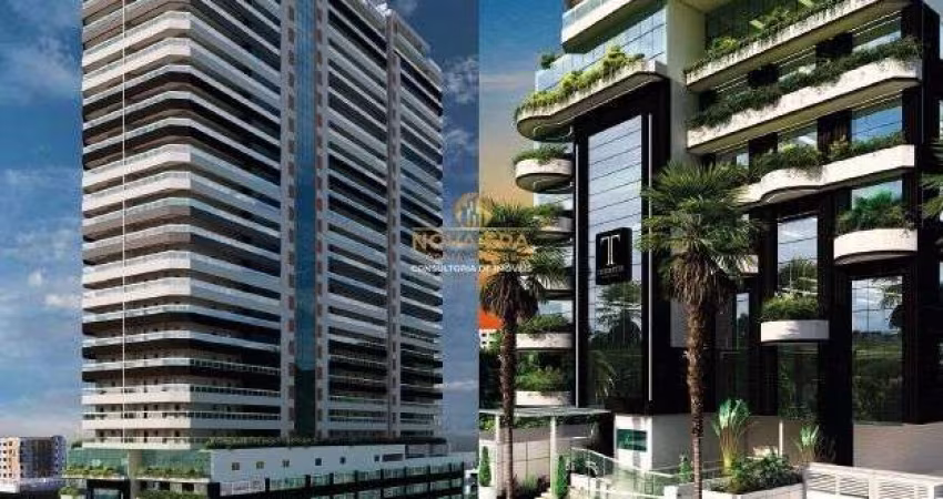 LUXO!!!  QUADRA PRAIA , 3 SUÍTES, 2 VAGAS, ENTRADA 182 MIL,  R$ 5.800 MENSAIS