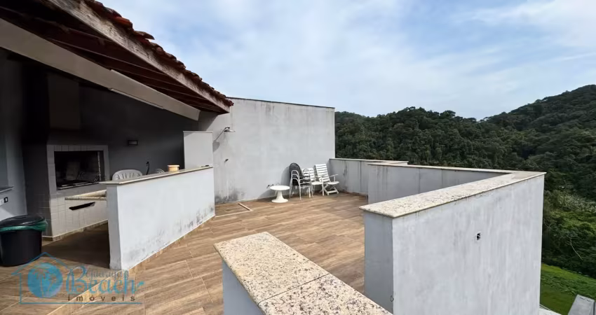 Cobertura triplex à venda na praia da enseada vista para o mar e montanhas