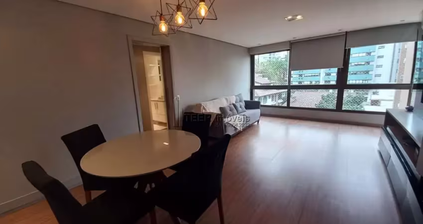 Apartamento padrão 3 dormitórios suíte mobiliado churrasqueira e garagem