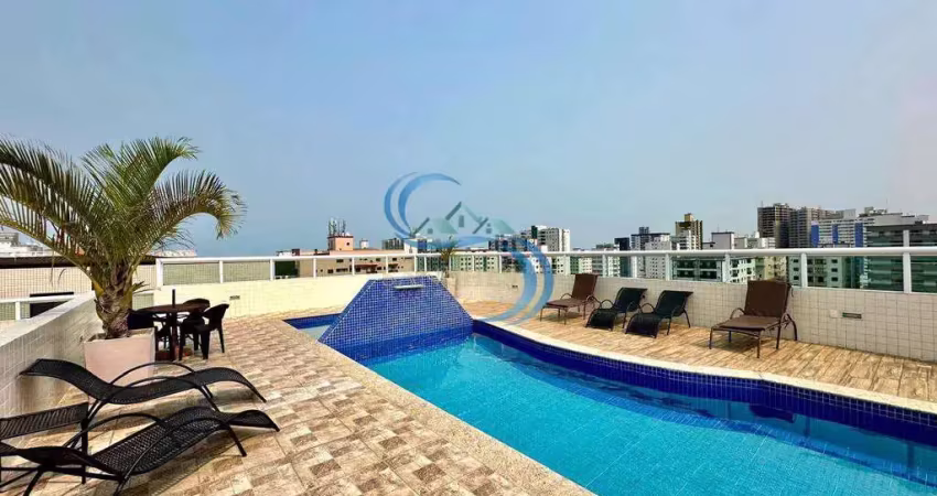 Apartamento com 1 dorm, guilhermina, praia grande - r$ 370 mil, cod: 6055