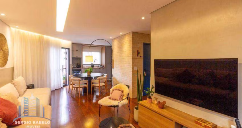 Apartamento com 3 dormitórios à venda, 128 m² por R$ 1.490.000,00 - Brooklin Paulista - São Paulo/SP