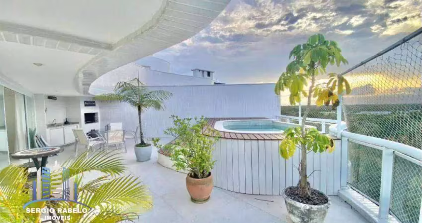 Cobertura com 4 dormitórios à venda, 185 m² por r$ 3.990.000 - riviera de são lourenço - bertioga/sp