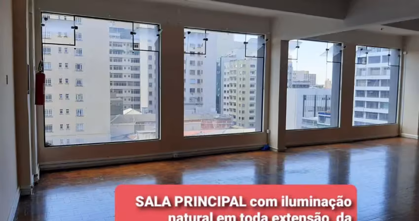 Alugo/centro-conj  1 por andar 130m2(comercial) 30mts da rua xv