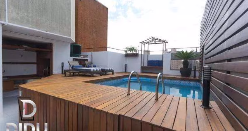 Cobertura à venda em São Paulo, Vila Clementino, com 3 quartos, 240m² 3 vagas, piscina espaço com churrasqueira.