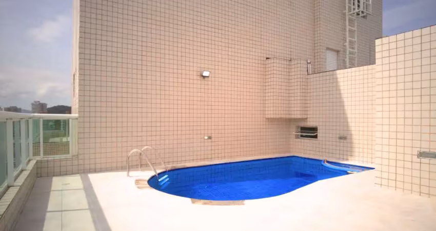 Cobertura para venda em canto do forte com 3 quartos, sendo 3 suítes, 225m²
