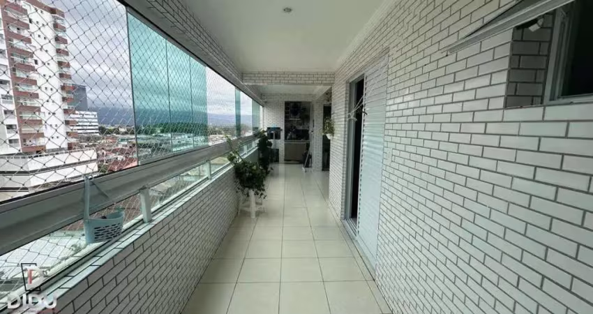 Apartamento à venda, no condomínio guilhermina ii,  em praia grande, guilhermina, com 3 quartos, sendo 1 suíte e 2 vagas. , 110m²