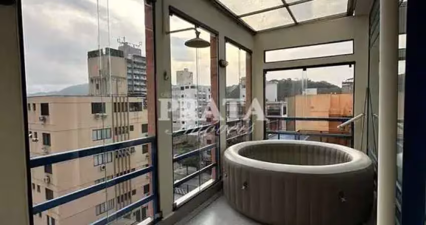 Tombo guarujá cobertura duplex 2 dormitórios 1 suíte