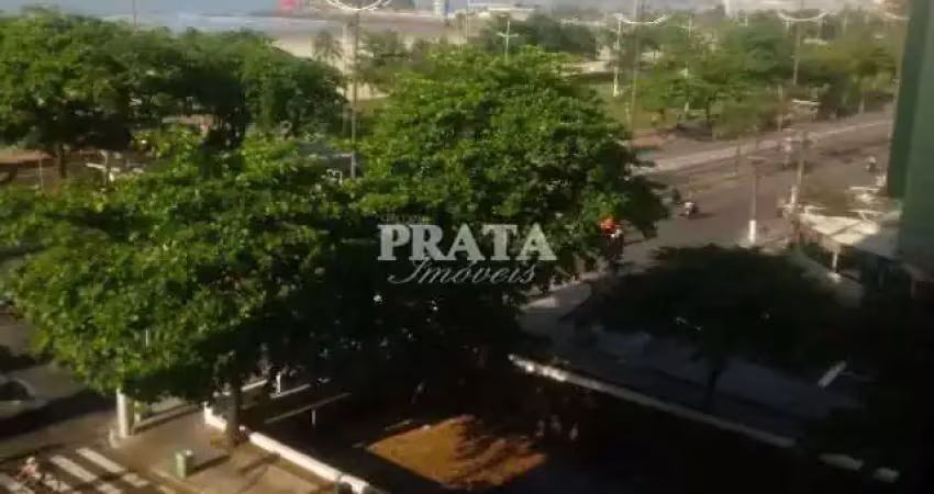 Vila belmiro santos 2 dormitórios 1 vaga garagem vista mar
