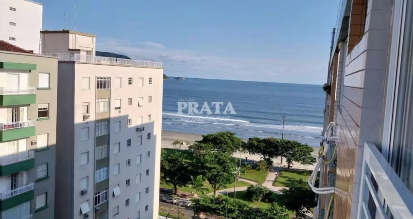 EMBARÉ SANTOS 1 DORMITÓRIO 1 VAGA GARAGEM VISTA MAR