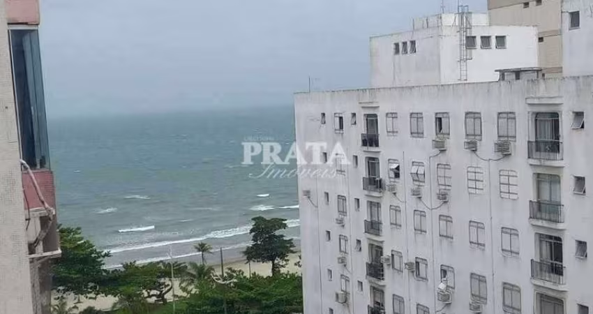 EMBARÉ SANTOS 1 DORMITÓRIO 1 VAGA GARAGEM VISTA MAR LATERAL