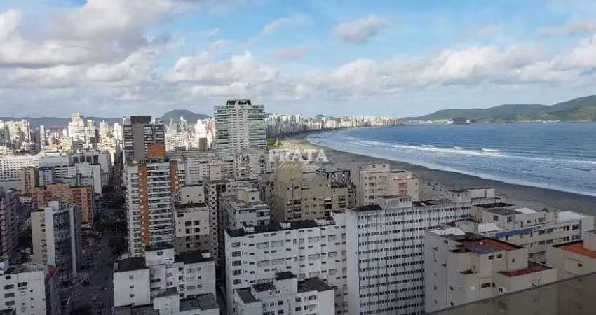 Pompéia santos 1 dormitório 1 vaga garagem vista mar